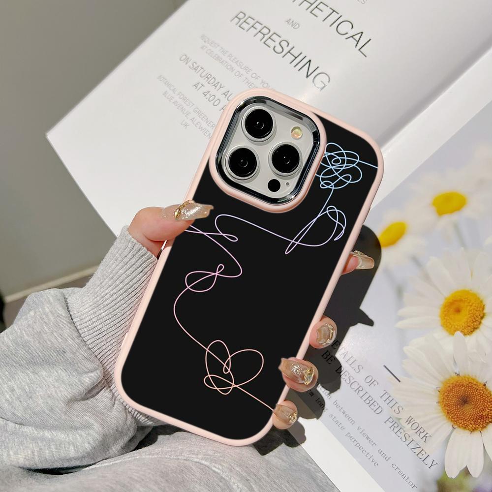 Ae85 Line Drawing Art Design Huse de telefon pentru Samsung A13 A32 A53 A04e A54 S23 S24 Ultra Infinix Hot 40i Huawei P30 Metal Camera Protectie Husa din spate