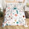 Fantasy Cartoon Animal Duvet Cover Set Queen King Size Morandi Color Printed Bedding Set For Kids Boys Girls 3 Piece Set