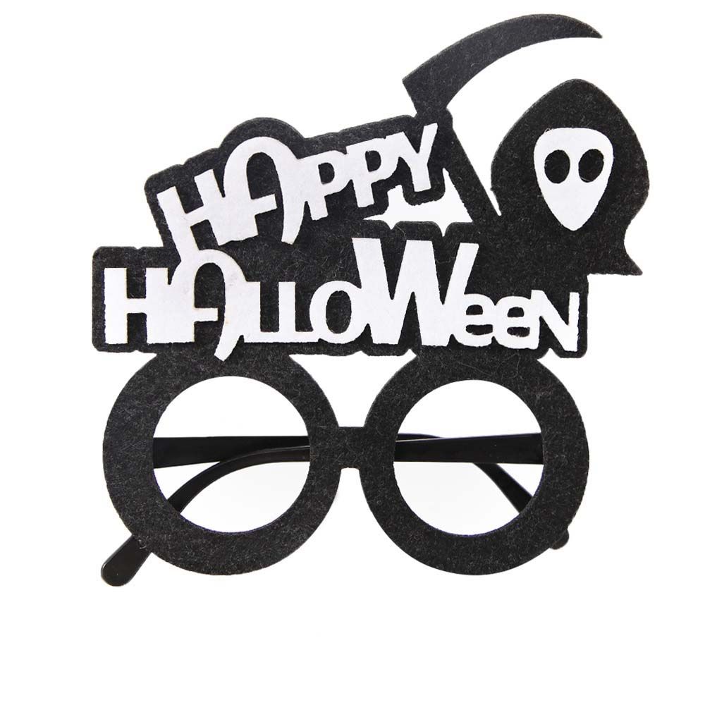 Skull Head Eyeglasses Frames Cobweb Ghost Halloween Decoration Glasses Pumpkin Halloween Dress Up
