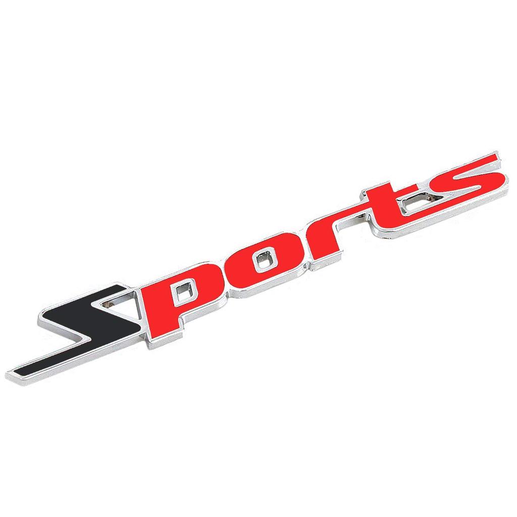 CarOver CO-SPORTS-BK 3D Metal Universal Sports Sticker, Sports, 3D Racing, Car, Decal, Sticker, Cool, Letters, Logo, Stylish, English, Motorcycles