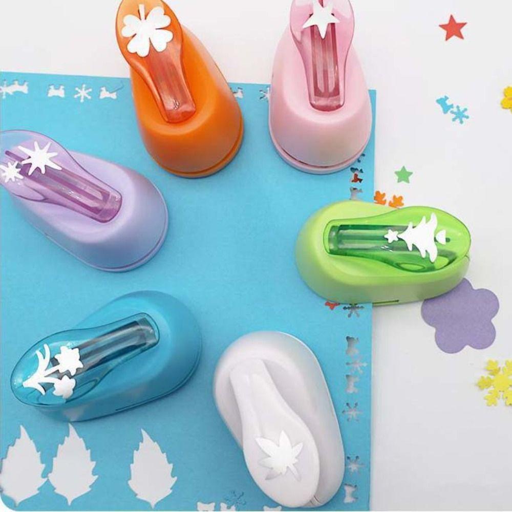 Máquina de Repujado de Papel de Ahorro de Mano Herramientas de Corte de Papel con Forma de Estrella Regalo Educativo