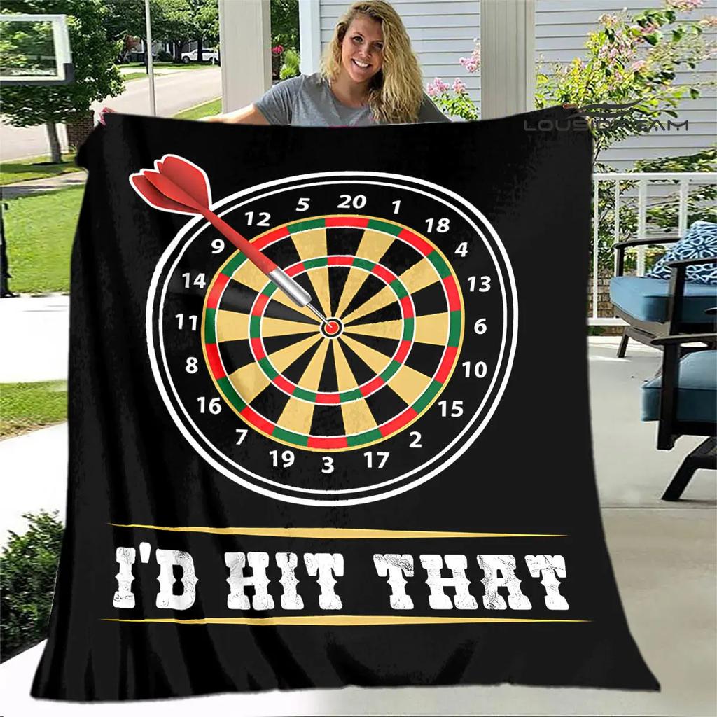 Sports dart target printing blanket warming Warm Pretty Flannel Soft Comfortable Home Travel Blanket