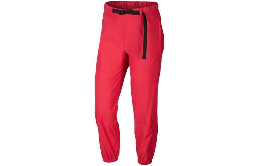 Nike Knitted Sweatpants Women s Red Moderate Slim Fit Pants CD6801-666 L