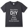 Kids Clothes Customized T Shirts for Boys Girls 100%Cotton Short-sleeve Shirt Tees Tops Personalized Team Logo Graphic T-Shirt