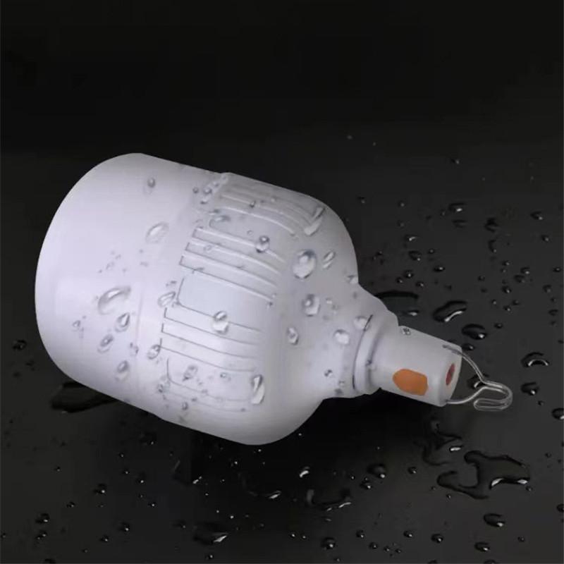 Portable Emergency Lights with Hook Outdoor Rechargeable Lamp Bulbs Fishing Camping Patio Porch Garden Lighting