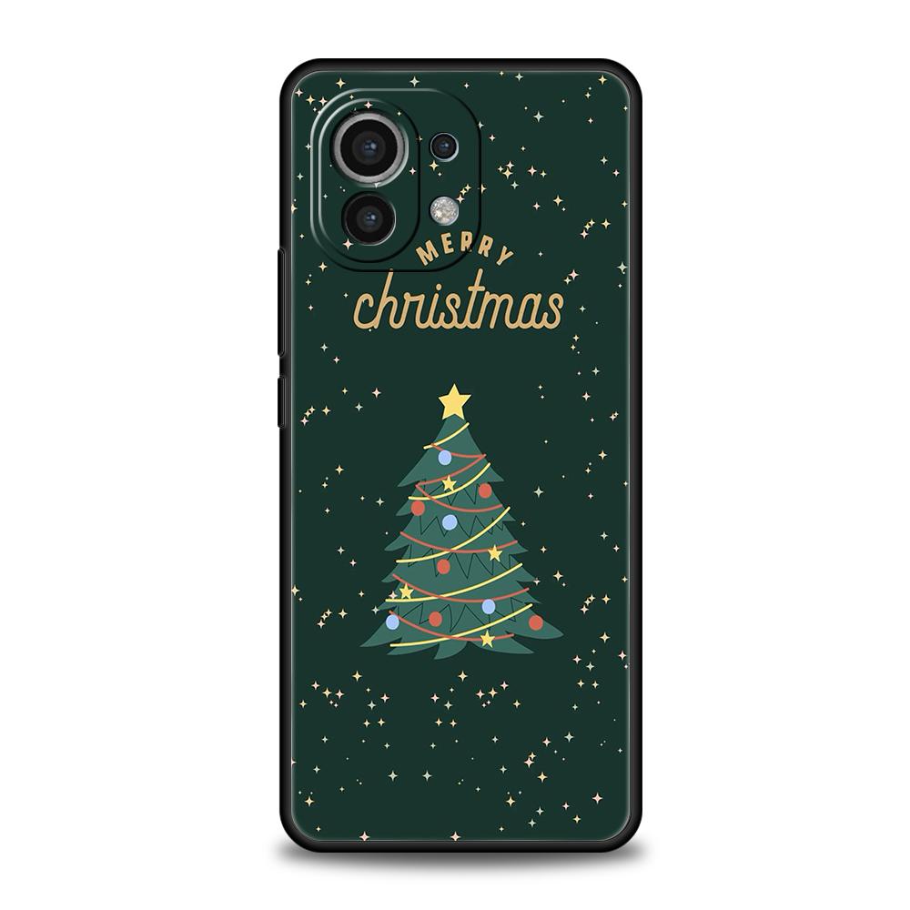 Merry Christmas Tree Phone Case For Xiaomi 15 14 13 12 Lite 14T 13T 12T Pro Poco X7 X6 X5 X4 X3 NFC F7 Ultra F6 Pro Soft Cover