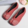 Wiosna Jesień Skóra Mikrofibra Dzielony Palec Damskie Mokasyny Plisowane Designerskie Niskie Obcasy Tabi Miękkie Podeszwy Płaskie Buty Codzienne