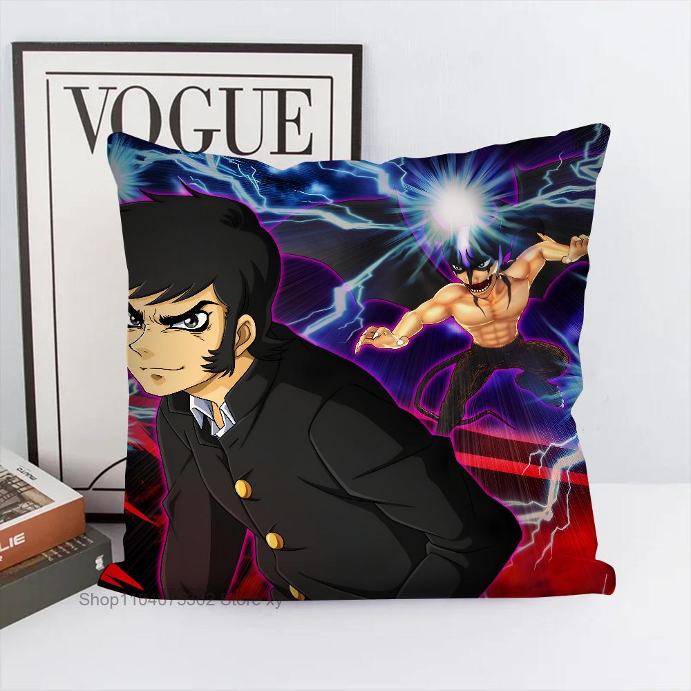 Anime Devilman Crybaby Kissenbezug Quadratisches Kissen Schlafzimmer Sofa Freizeit Komfort Kissen Auto Wohnzimmer Heimdekoration