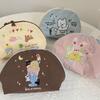 Portable Embroidery Cosmetic Bag Cloth Skincare Storage Bag Makeup Pocket Nylon Makeup Bag  Girls