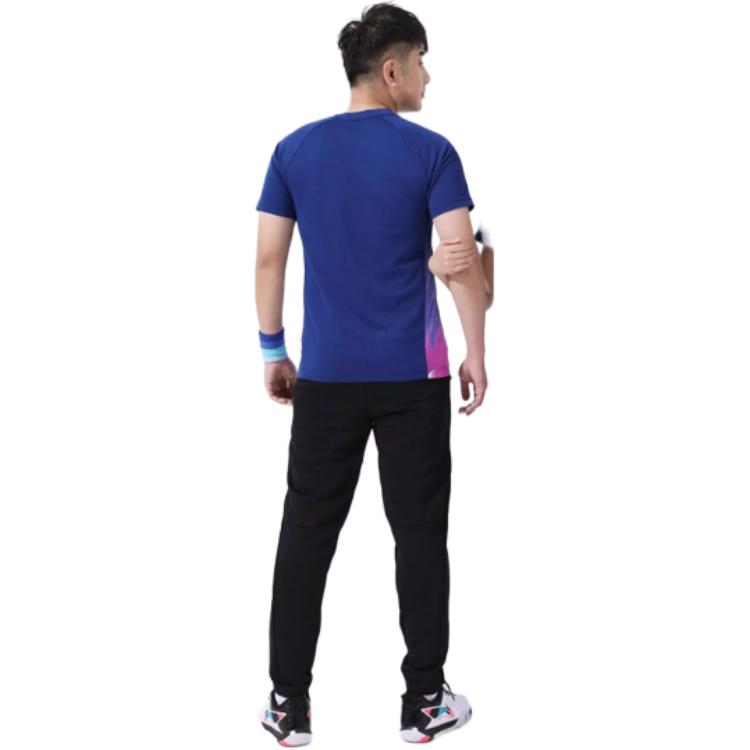 Li Ning Badminton Jersey Men's Dark Royal Blue AAYT537-2