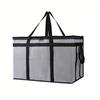 1 Set (Bag & Bottom), XXXL Large Capacity Reusable Warming Bag with Removable Hard Bottom, 3 Layers Insulated Pizza Delivery Bag