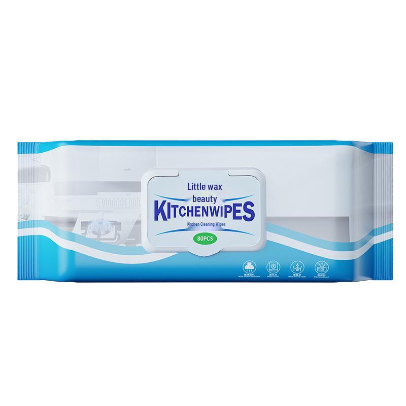 

Упаковка из 80 штук утолщенных кухонных салфеток: Большие бытовые влажные салфетки для очистки варочной панели и удаления масляных пятен