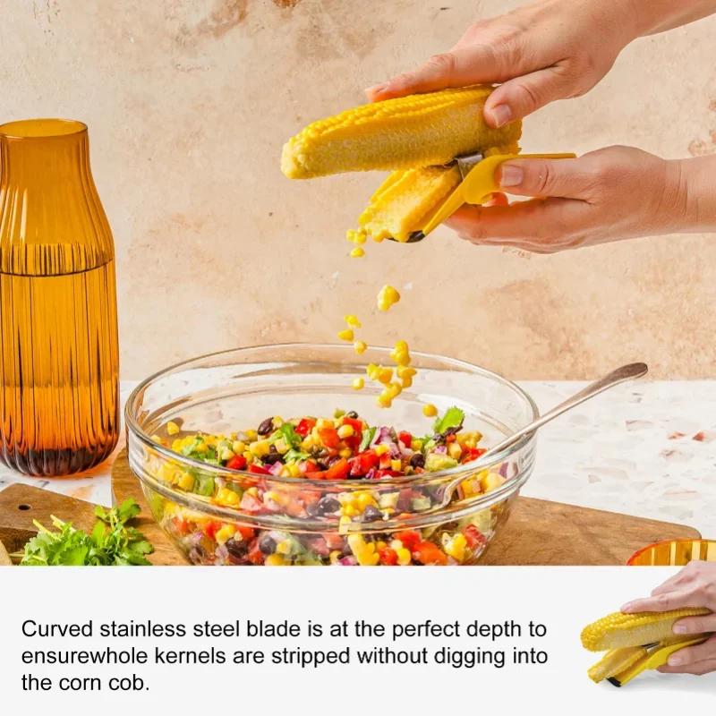 Quick Corn Cob Separator Portable Corn Cob Stripping Planer Multifunctional Non-Slip Folding Corn Kernel Stripper