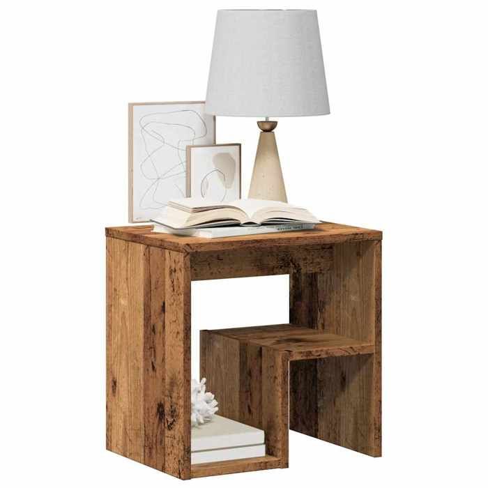VidaXL Table de chevet vieux bois 40x30x40 cm bois d'ingénierie 856526