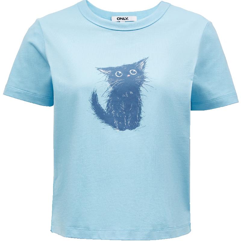 ONLY 2025 Spring Printed Cotton T-Shirt S