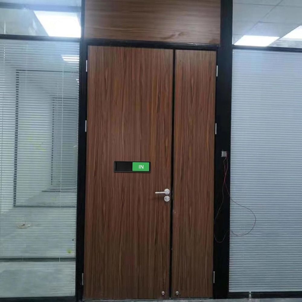 Self Adhesive Office Door Sign ABS Door Slider Signs Hotel Bulletin Board Office Room