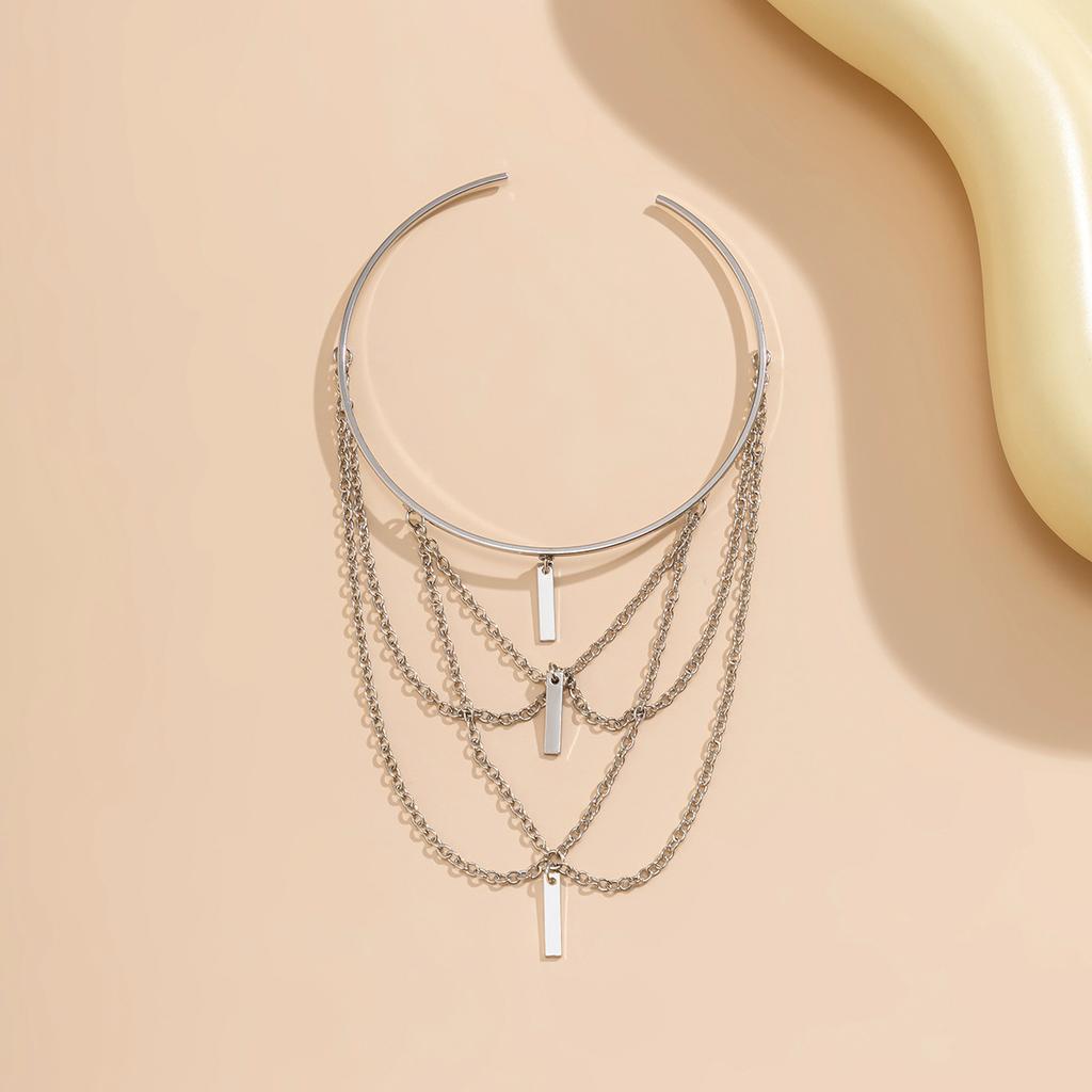 Punk Adjustable Arm Chain Metal Lanyard Tassel Arm Ring Resort Wind Beach Open Arm Bracelet