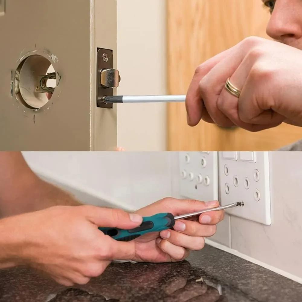 Long Slotted Phillips Screwdriver Rubber Handle Magnetic Screwdriver Installation and Disassembly Repair Tool 2025