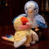 25cm Parrot Bird Doll Hand Puppet Plushie Stuffed Cartoon Animal Interactive Tell Story Education Prop Comforting Gift