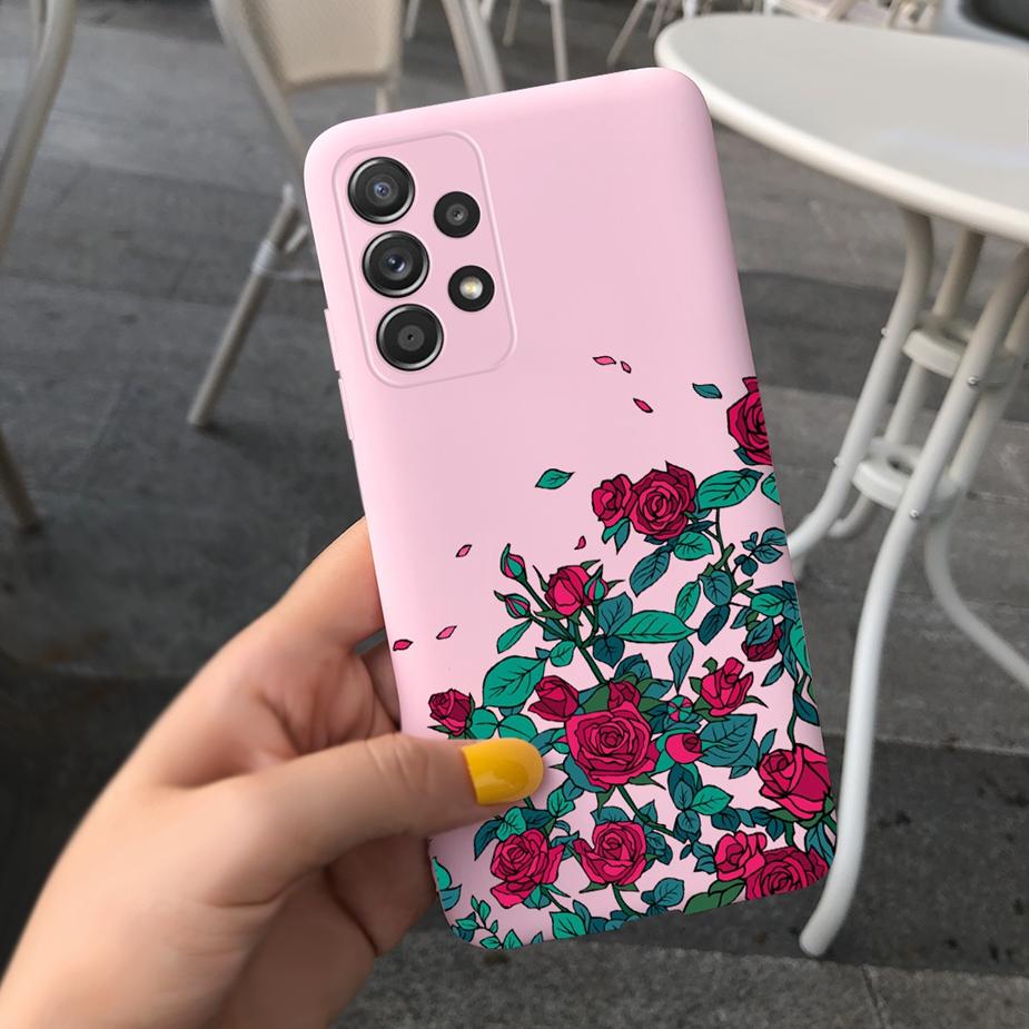 For Samsung Galaxy A23 Case SM-A235F Beautiful Girls Flowers Soft Silicone Case For Samsung A23 A 23 Back Cover GalaxyA23 Fundas