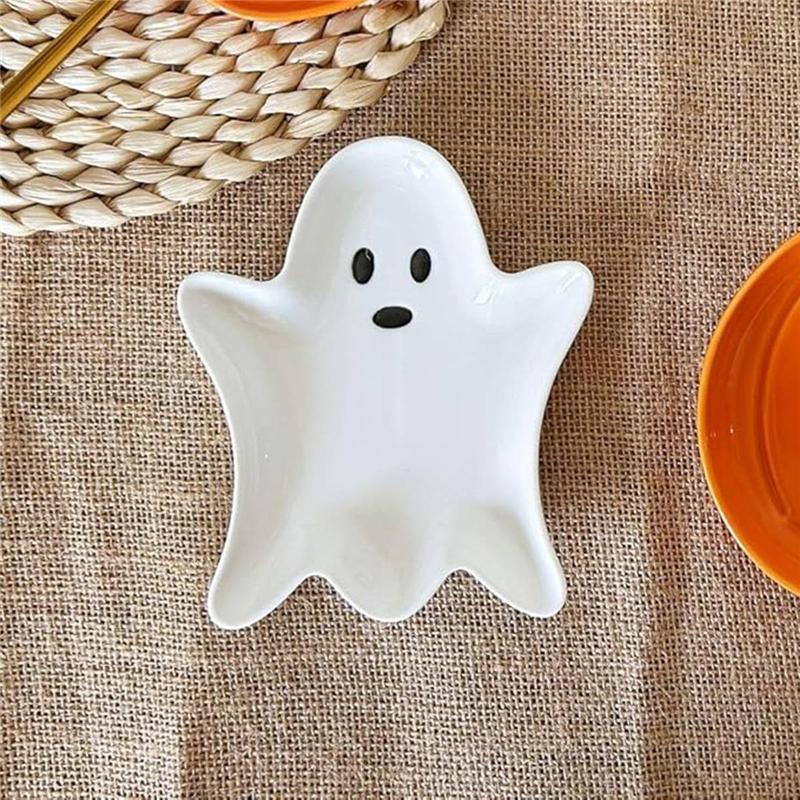 ABWR-Cute Halloween Ghost Spoon Rest White For Kitchen Counter, Cooking Spoon Holder Utensil Rest(For Kitchen)