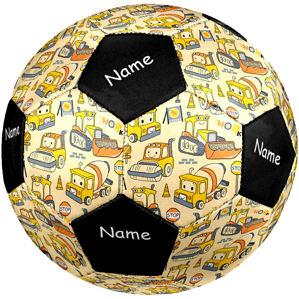 Custom Name excavator Theme Size 5 Soccer Ball, Suitable for Both Indoor and Outdoor Matches, a Gift Suitable for Everyone.