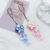 Gradient Butterfly Keychain Pendant Colorful Phone Pendant Cute Heart Charm Phone Chain Bag Accessory for Phone Bag Key