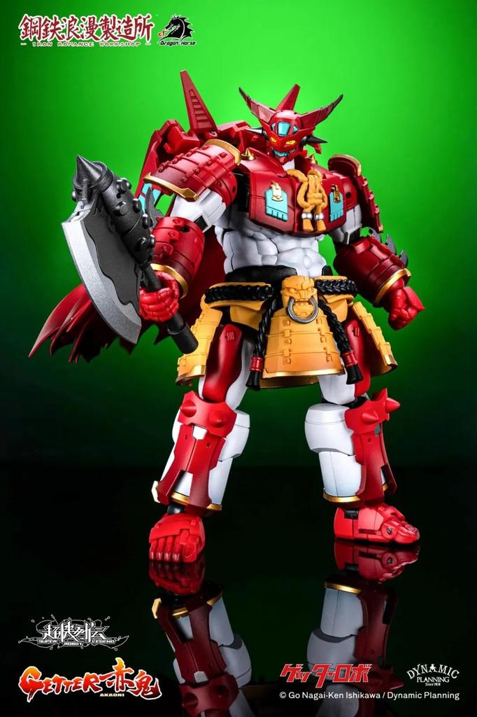 ToyBase Super Robot Wars SRL-01 Getter Akaoni Action Figure, 13.5cm Tall, Painted, Fully Assembled, Steel Romantic Factory Model [Parallel Import]
