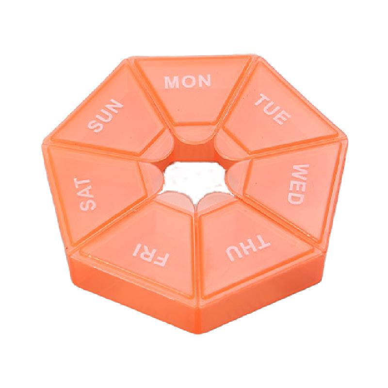 1 Stück Pillendose 7 Tage Tabletten Süßigkeiten Pillenbox Organizer Tragbare Aufbewahrung Tablettenhalter Reise Pillen Organizer Pillenspender