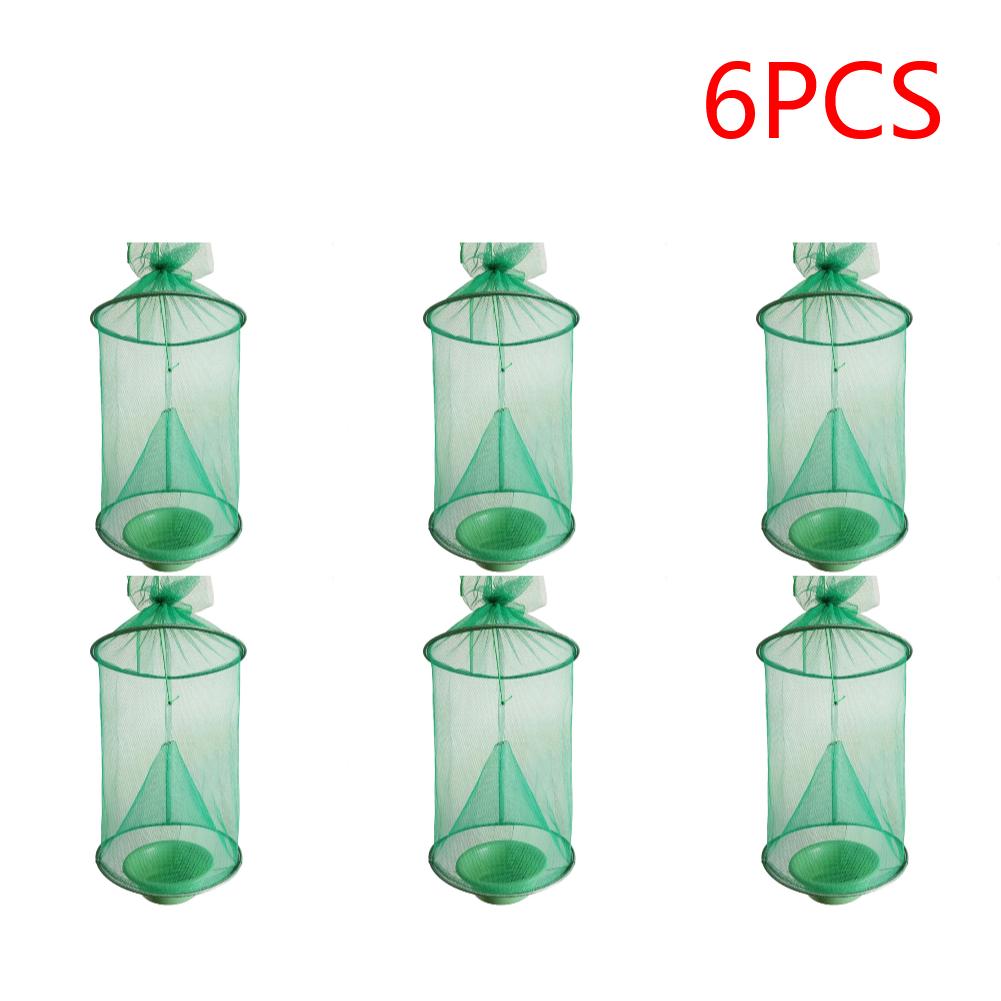 Hanging Fly Trap Cage Reusable Folding Flies Catcher Cage Practical Insect Catching Traps Control Tool for Courtyard Garden