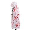 Halloween Cloak Long Hooded Cape with Blood Spider Web Print for Kids Adults Halloween Party Dress Up Accessory for Performance Cosplay Masquerade