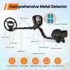 Higher Accuracy Gold Detector with Bigger LCD Display, 6 Professional Modes, Adjustable Metals Detectors, 10" Coil Metal Detecto