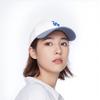 MLB Embroidered Pattern Elastane Baseball Caps Unisex Blue Fashion 3ACPV024N-07WHS