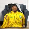 1pc Neymar14 Blanket, Gift, for Men and Women, Soft Blanket, Good for Sofa Bed Couch Travel, Lightweight Flannel Blanket