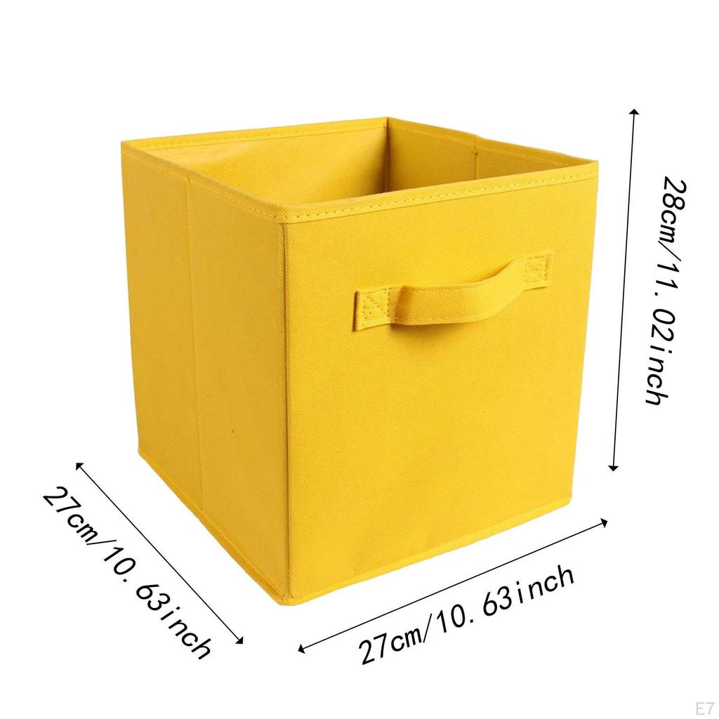 Storage Cube Art Craft Supplies Books Organizer Laundry Hamper Foldable Basket for Study Desk