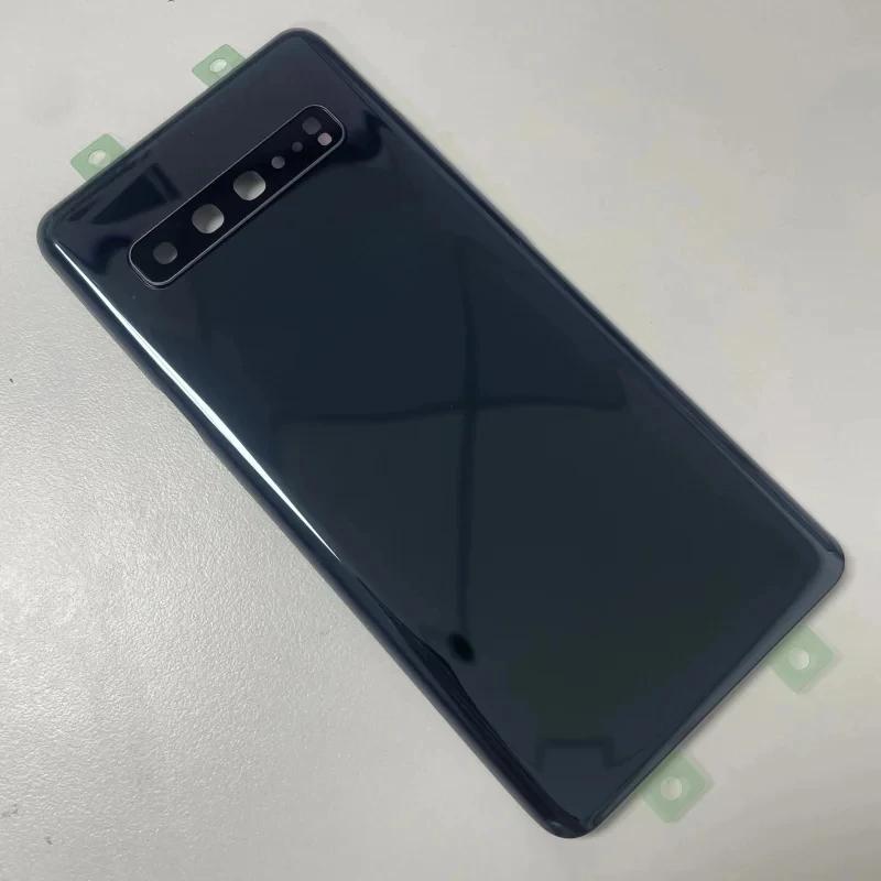 For Samsung Galaxy S10 5G SM-G977B G977f Battery Back Cover Rear 3D Glass Panel Housing Case Camera Lens Replace
