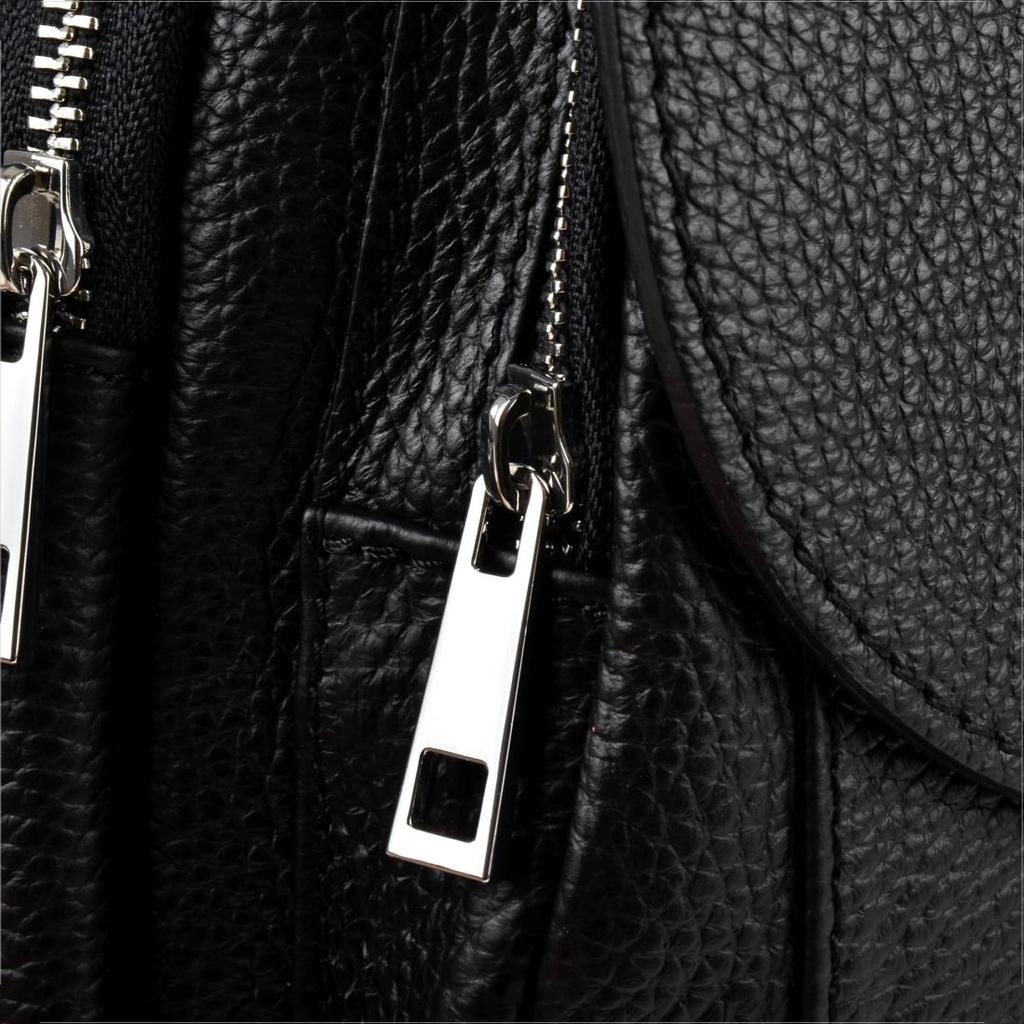 Black Italian genuine leather backpack Borse in Pelle