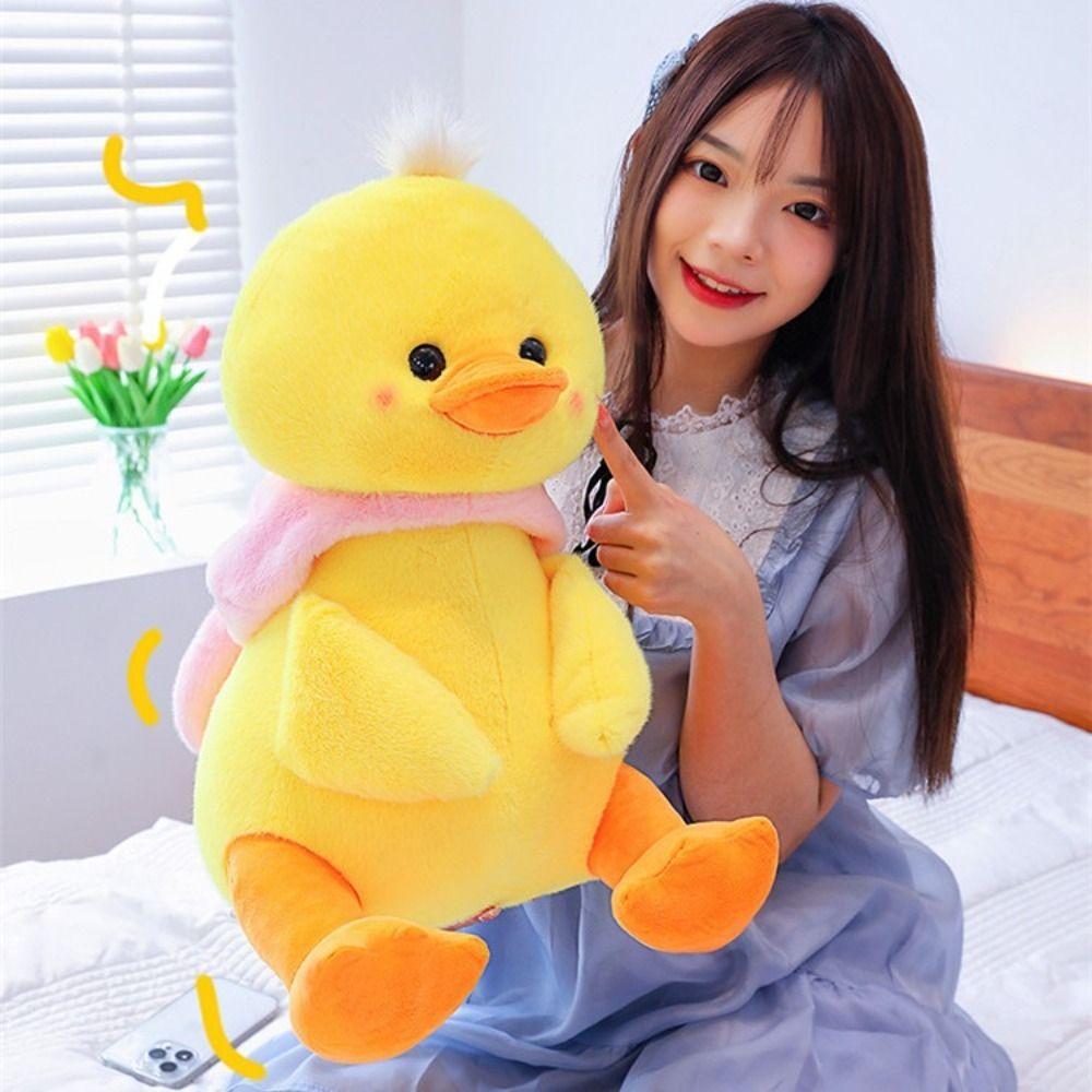 PP Cotton Bear Hood Duck Appease Doll Ornament Rabbit Hood Duck Stuffed Doll  Sofa Decor