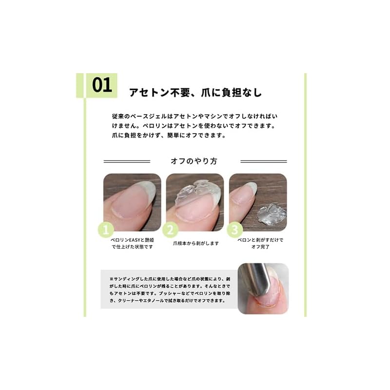 Perorin Peel-Off Base Gel | Peelable Gel Nail Base Gel - Popular, Easy to Remove for Self-Gel Nails <Nail Kobo Official> (Perorin SUPER)