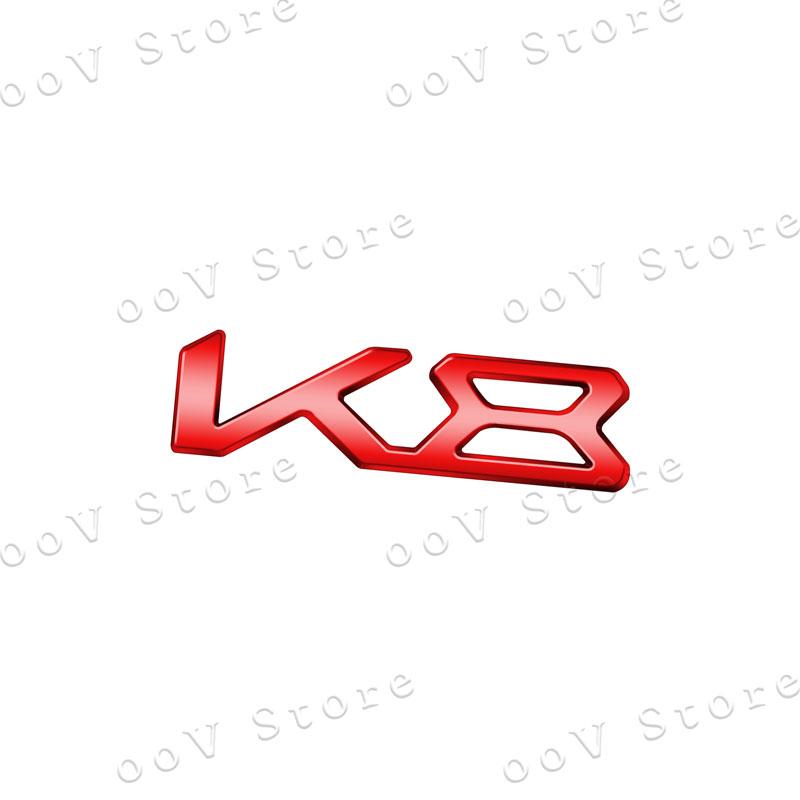 3D Metal K3 K5 K8 Logo Car Fender Side Rear Tail Trunk Emblem Sticker For KIA Sportage K9 Forte Ceed Sorento Cerato Rio Soul  FZ3