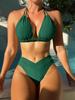 Nylonové pevné bikiny plavky sexy módní modelingové plavky dámské 2025 plážové oblečení nového stylu pro plavky