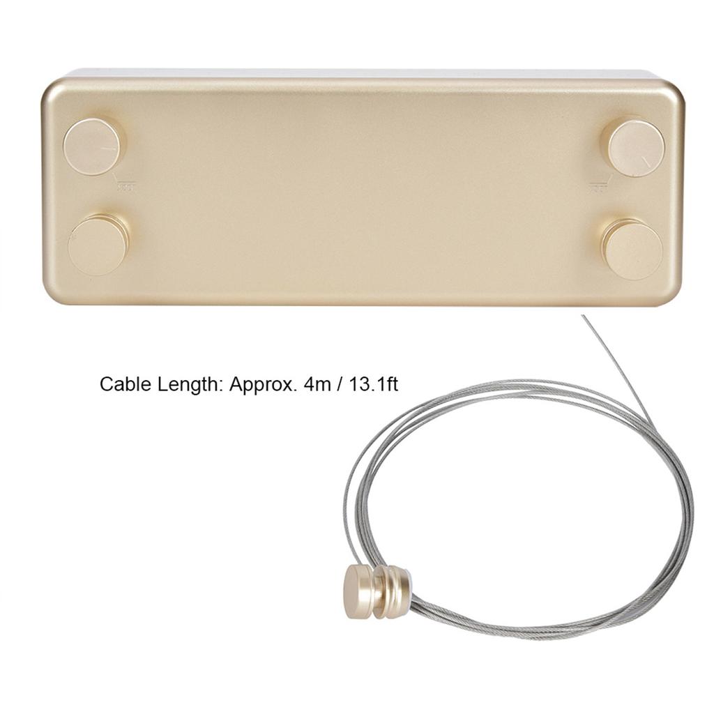 Dual Lines Retractable Clothesline Clothes Drying Line for Indoor Hotel Home Balcony Bathroom