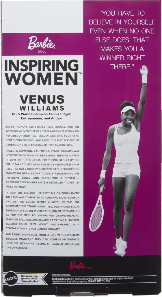 barbie Signature Role Models Venus Williams Puppe HRM49