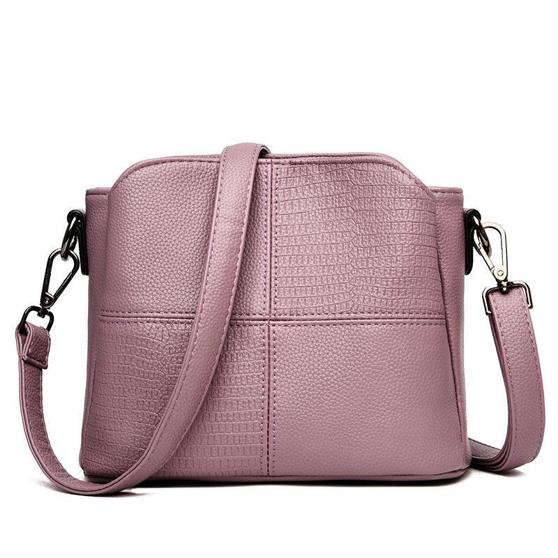 2024 Damen Weiches Leder Retro Umhängetasche - Schlicht, Lässig, Mehrschichtig, Schulter Eimertasche