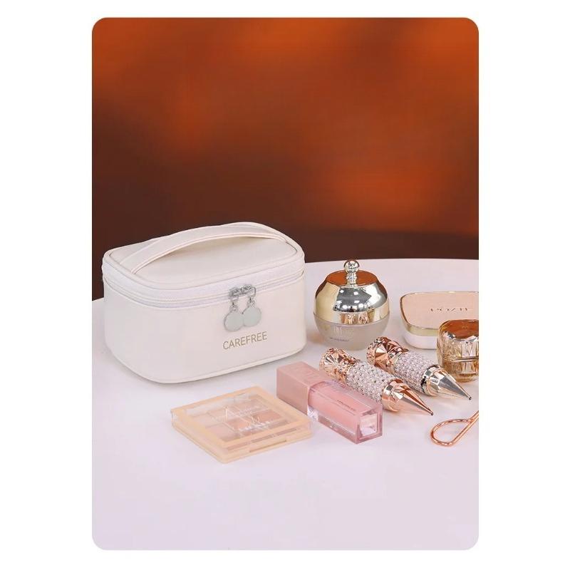 New Multifunctional PU Cosmetic Bag Women Large Capacity Travel essentials Makeup Organizer Case with Compartments