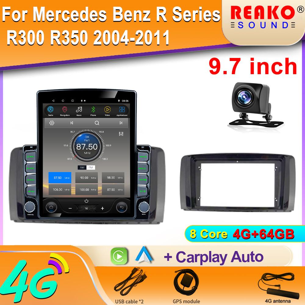 9.7" Vertical Style Tesla Screen Android Car Radio GPS for Mercedes Benz R Class W251 R280 R300 R320 R350 R63 2006-2011 2013