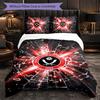 Sheffield United Football 3 Piece Bedding Set Soft Duvet Cover Set with Pillowcases Printed Bedroom Decor Set for Home