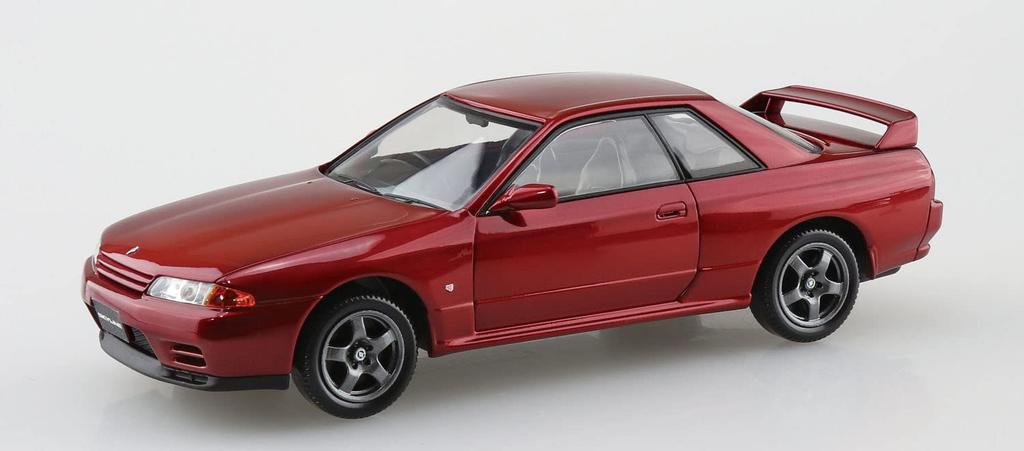 Aoshima Bunka Kyozai The Snap Kit Series Nissan R32 Skyline Red Pearl Plastic Model Kit (AOSHIMA) 1/32 GT-R Pre-Colored 14-E