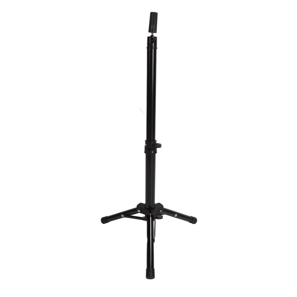 Wig Head Tripod Aluminium Alloy Stable Black Mannequin Head Stand for Hairdressing Training
