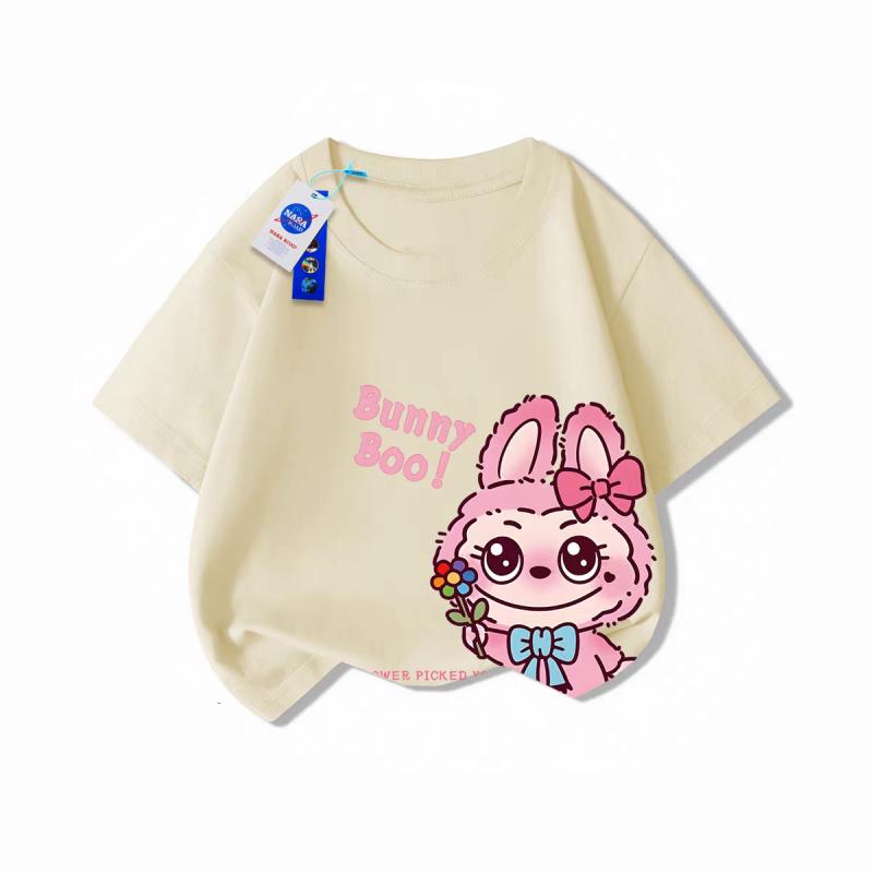 Girl's short sleeved T-shirt children's clothing cartoon design
